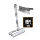 Transformacion Fırçalı ve Silikon Uçlu Cam Sil Çekçek 2 Yönlü Temizlik Fırçası – 35x22 cm | Süpürme ve Sıyırma