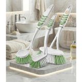 Transformacion Home Professional 3'lü Temizlik Fırçası Seti, Küvet, Lavabo ve Bulaşık Fırçası, Ergonomik Silikon Sap