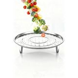 Transformacion Inox Çelik Ayaklı Buharlı Pişirme Aparatı 28 Cm Çok Amaçlı Tencere İçi Haşlama Standı, 7430000722697