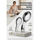 Transformacion Inox Paslanmaz Çelik Kaşık & Kepçe Altlığı Seti (2 Adet, Büyük-Küçük Boy) 723141
