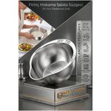 Transformacion Inox Pirinç Süzgeci Profesyonel Pirinç Yıkama Süzgeci - 304 Paslanmaz Çelik Çok Amaçlı Salata & Makarna Süzme ve Karıştırma Kabı 721080
