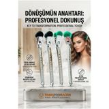 Transformacion Kadife Uçlu, Paslanmaz Çelik Profesyonel Saç Ayırma Pens Toka 723022