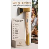 Transformacion Kamp Baltası, Ahşap Saplı, 36 cm, 500 gr, Odun Kesme için Çelik Başlıklı Nacak