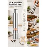 Transformacion Karabiber Tuz Öğütücü Profesyonel 304 Paslanmaz Çelik Manuel Baharat Değirmeni 720621