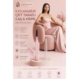 Transformacion Katlanabilir Çift Taraflı Kaş ve Kirpik Tarak Fırça, 14 cm
