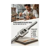 Transformacion Kılavuz Kolu M1-M8 Ayarlı Vida Diş Açma Aparatı No:0 723240 Midastech