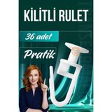 Transformacion Kilitli Perde Düğmesi Perde Ruleti Perde Düğmesi 36 Adet 716103 Beyaz