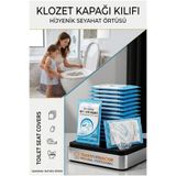 Transformacion Klozet Kapağı Kılıfı Hijyenik Seyahat Tek Kullanımlık Klozet WC Örtüsü 10 ADET 720808
