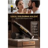 Transformacion Koyu Kahve Sakal Kapatıcı Stick - Seyrek Sakallar Için Suya Dayanıklı Dolgunlaştırıcı Kalem 723260