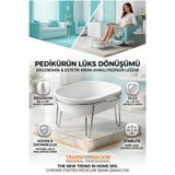 Transformacion Krom Ayaklı Pedikür Leğeni Beyaz G.gibeau Design