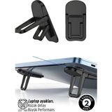 Transformacion Lukas Schneider Serisi 2’li Siyah Laptop Standı - Ergonomik 2 Kademeli Yükseltici 722893 - 6X3 CM