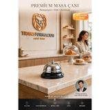 Transformacion Masa Çanı 6,5 x 5 cm Resepsiyon Servis Çağrı Zili Otel Ofis Restoran Karşılama Tezgah Zili Müşteri Uyarı Zil Butonu 723715