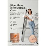 Transformacion Micro İnce Uçlu Batık ve Milia Cımbızı - Paslanmaz Çelik Hassas Kirpik, Kaş ve Siyah Nokta Epilasyon Cımbızı (7.5 cm) Solingen Professional 721242