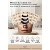Transformacion Mıknatıslı Horlama Önleyici Burun Bandı Seti - Manyetik Sporcu Nefes Açıcı Aparat 4 Farklı Boyut 30 Günlük Uyku ve Performans Destek Kiti (60 Adet Yapışkan Bant) 722149