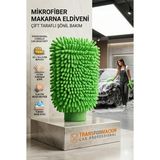 Transformacion Mikrofiber Şönil Oto Yıkama Eldiveni Çift Taraflı Çizmez Araç Temizlik Eldiveni 723205 - RENKLI