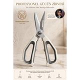 Transformacion Mutfak Makası 18/10 304 Paslanmaz Çelik Ayrılabilir Çok Fonksiyonlu Ağır Hizmet Tavuk Et Kemik Kesici Balık Temizleyici Ceviz Kırıcı Gazoz Açacağı Profesyonel 23 cm 723671