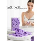 Transformacion Parfümlü Elde Eriyen Kağıt Sabun - 100 lü paket Sihirli Sabun – Hijyenik Seyahat Kutusu 722443