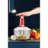 Transformacion Pratik El Rondosu Üstten Basmalı 5 Bıçaklı 2.5 Litre 14X18CM 720896 - Kırmızı