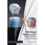 Transformacion Pratik Kullan-At Röfle Balyaj Bonesi ve Özel Metal Tığ Seti 6'lı Av antaj Paketi – Sızdırmaz Çift Katmanlı Profesyonel Saç Açma Aparatı 722072 - 6 ADET