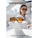 Transformacion Premium Gece ve Gündüz Görüş Kadın Sürüş Gözlüğü - Anti-Refle Lüks Tasarım 722574
