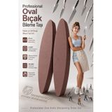 Transformacion Professional Oval Bıçak Bileme Taşı 2 ADET Rodex Design Çift Taraflı Giritli Tırpan Baltası Makas ve Şef Bıçağı Bileyici Taşı Seti 719824
