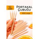 Transformacion Profesyonel 50’li Portakal Çubuğu Seti - 11.5 cm Manikür & Pedikür Et İtici ve Tırnak Temizleme Seti