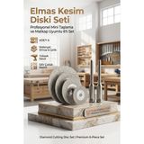 Transformacion Profesyonel Elmas Kesim Diski Seti - Mini Taşlama ve Matkap Uyumlu 6'lı Set (50-40-30-20 mm Diskler ve 2 Adet Bağlantı Mili)