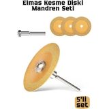 Transformacion Profesyonel Elmas Kesme Diski ve Mandren Seti 4'lü Testere Bıçağı Hobi Dremel Uyumlu 722542 - MODEL 3
