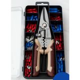 Transformacion Profesyonel Tel Soyma ve Sıkma Pensesi Seti – 8'' Otomatik, Kablo Konnektörlü 722483