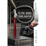 Transformacion Profesyonel Zincirli Filtre ve Boru Sökme Anahtarı - Ayarlanabilir Tesisatçı Aleti 21850