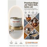 Transformacion Reşo Jel Yakıtı 10'LU Set - 2000 gr Dumansız Osmanlı Ocağı, Benmari, Fondü ve Demlik Isıtıcı Yedek Jel Yakıtı, Yüksek Kalorili Profesyonel Isıtıcı Jel 723352