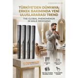 Transformacion Sakal Bıyık Saç Tarağı Siyah 4'lü Set Jess Design 718689 Isıya Dayanıklı Plastik Yumuşatıcı