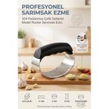 Transformacion Sallantılı Model Rocker Sarımsak Ezici Ergonomik Pratik Zencefil Sebze Meyve Püre Yapıcı Pres 304 Paslanmaz Çelik 721211