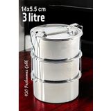 Transformacion Sefer Tası Yemek Kabı Paslanmaz Çelik 3 Katlı 14 cm 3 LİTRE 721366