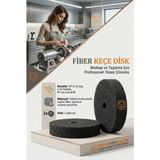 Transformacion Sert Fiber Keçe Disk 75MM (2 Adet) Matkap Ucu Pas Sökücü Parlatma Taşı 723237 - 75 MM