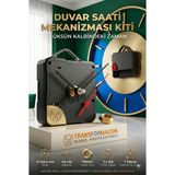 Transformacion Sessiz Akar Duvar Saati Mekanizması Akrep Yelkovan Seti 723157 Dekoratif ve Kompakt