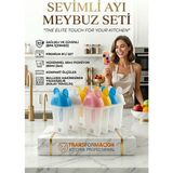 Transformacion Sevimli Ayıcık Figürlü 8'li Dondurma Meybuz Kalıbı Seti - Sağlıklı Ev Yapımı Lezzetler 723093