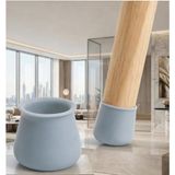 Transformacion Silikonlu Sandalye Ayak Koruyucu, Gri, 1.9-3 cm, 40 Adet, Sessiz Kullanım, Zemin Koruma