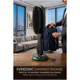 Transformacion Siyah Ahşap Elbise Fırçası - Premium Deri İpli Pantolon ve Ceket Bakımı 722944