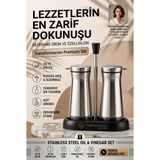 Transformacion Standlı Çelik 2'li Yağlık Sirkelik Seti 18/10 Paslanmaz Çelik 18 cm Premium Yağdanlık Sirkelik Takımı 723491 - Linwood
