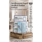 Transformacion Sterilizasyon Poşeti 600 Adet - Otoklav Kendinden Yapışkanlı Medikal Poşet 9X26 cm 722738 - 1000 LI