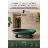Transformacion Tekerlekli Saksı Tabağı 37 cm Ağır Yük Taşıyıcı Damacana Altlığı Saksı Altı Tekerleği Tablası YEŞİL 721052