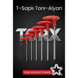 Transformacion Tor-X Profesyonel T-Kollu Torx Alyan Anahtar Seti 6 Parça, 7430000722633