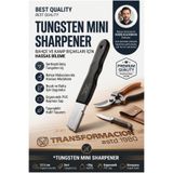 Transformacion Tungsten Çelik Mini Makas Bileme Aleti Ergonomik PVC Saplı Taşınabilir Bağ Bahçe Budama Makası Kamp Bıçağı Baltası Cep Bileyicisi Koruyucu Kapaklı El Bileyici 723522