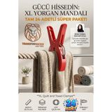Transformacion XL Yorgan Mandalı Büyük Boy Plaj Havlusu Çamaşır Mandalı Rüzgar Önleyici Şezlong Mandalı 24 Adet 718221