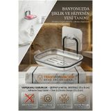 Transformacion Yapışkanlı Sabunluk – Su Giderli, Katı Sabun Kutusu, 13 x 9 cm 723054