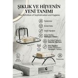 Transformacion Yapışkanlı ve Ayaklı Sabunluk Seti – Su Giderli, Katı Sabun Kutusu 723055 - 2 LI SET