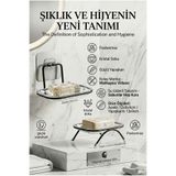 Transformacion Yapışkanlı ve Ayaklı Sabunluk Seti – Su Giderli, Katı Sabun Kutusu 723055