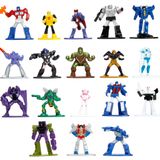 Transformers 4,24 cm 18'li Paket Dalga 3'lü Döküm Figürler Nano Metal Figür, Çocuklar ve Yetişkinler için Oyuncaklar