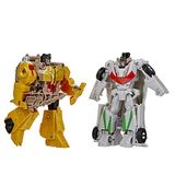 Transformers Bumblebee Cyberverse Adventures Dinobots Unite Toys Dino Combiners Wheelgrim 2'li Paket Aksiyon Figürleri, 6 Yaş ve Üzeri, 11,4 cm